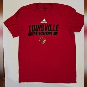 Adidas University of Louisville Cardinals T-shirt siz Medium